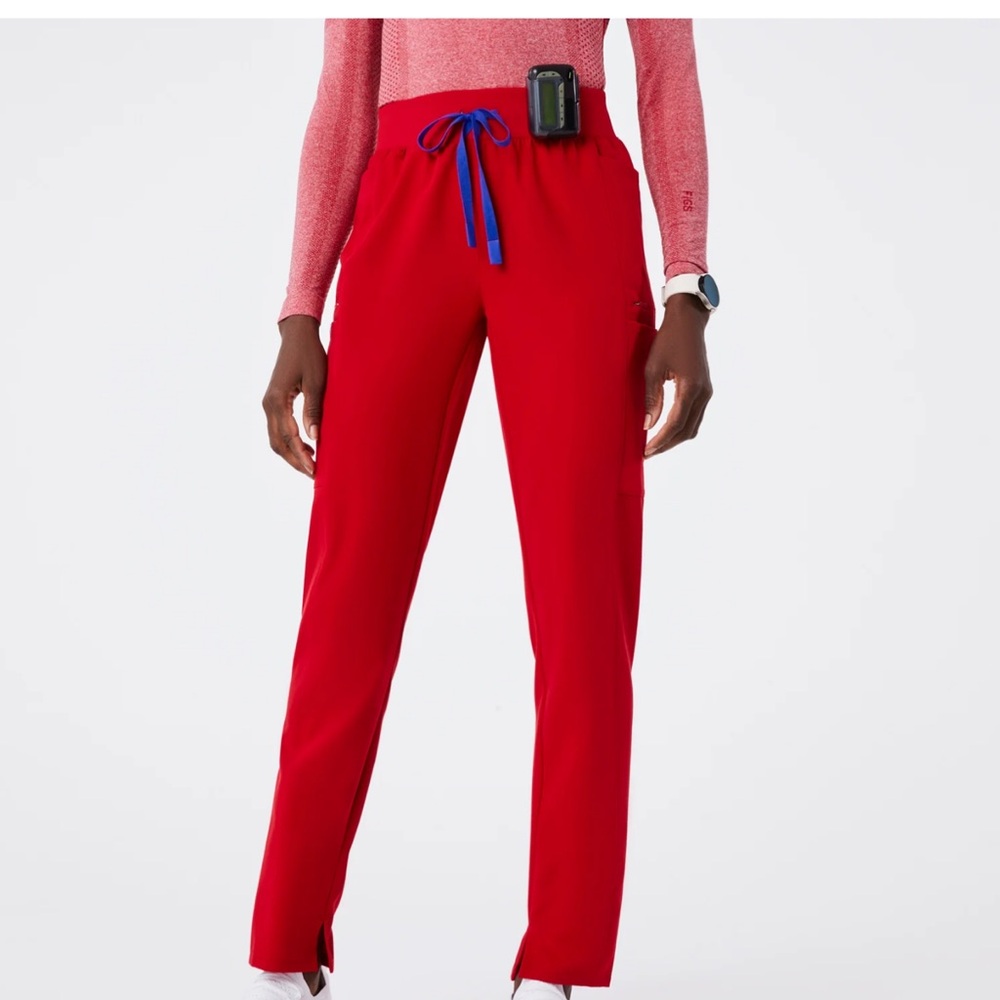 Figs Mayfair high waisted skinny tapered scrub pant